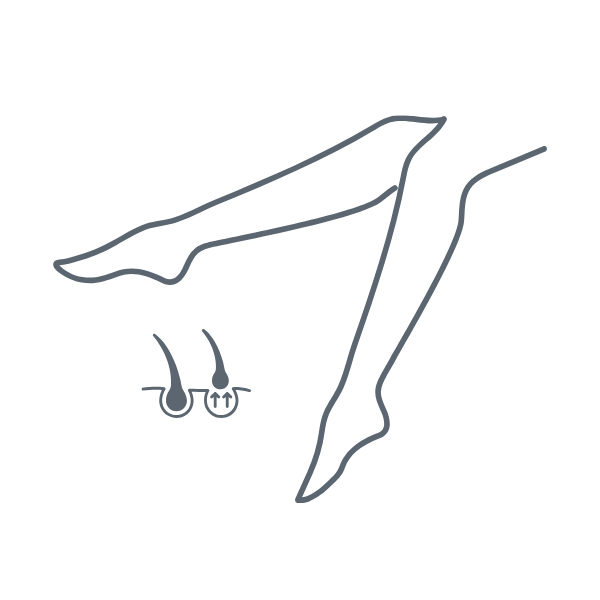 Woman getting laser hair removal